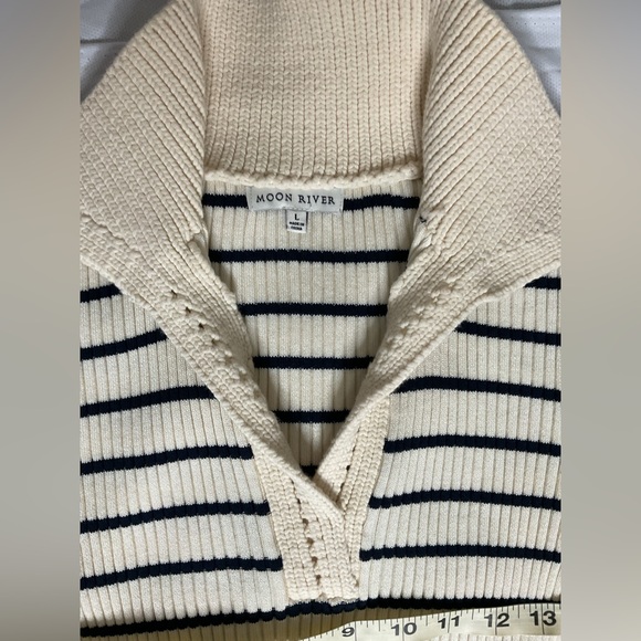 Moon River Black and White Cuffed Sleeve Sundress - Picture 2 of 16